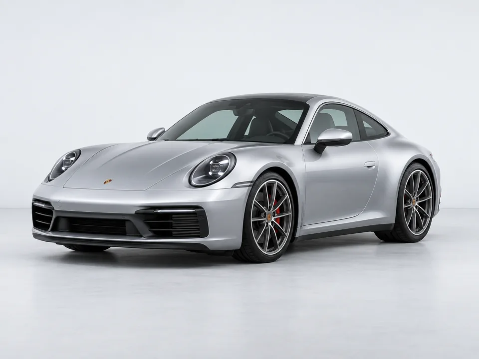 Illustrative Porsche sports car